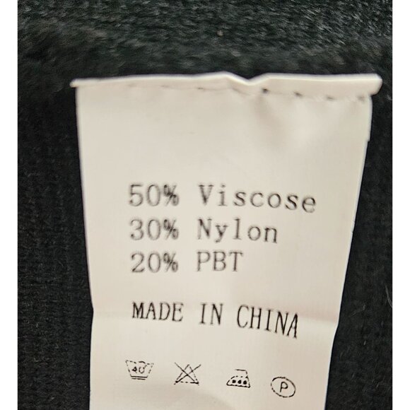 Anrabess Womens Med Open Front Coatigan Sweater Long Lapel Cardigan Black Warm - Picture 10 of 10